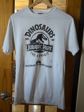 Vintage Oneita Jurassic Park Exhibit Frisch's Big Boy T-shirt